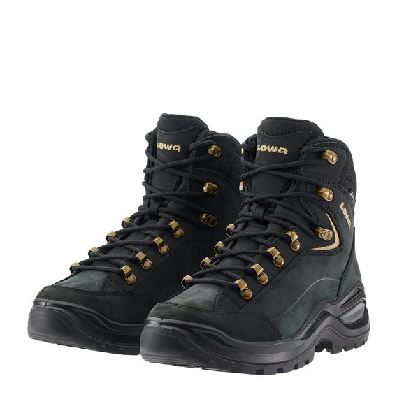 Lowa Renegade Evo GTX Mid Ws Damen Leder Wanderschuhe black-champagne hier im Lowa-Shop günstig online bestellen