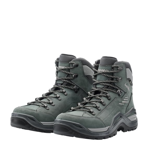 Lowa Renegade Evo GTX Mid Herren Leder Wanderschuhe grey-grey hier im Lowa-Shop günstig online bestellen