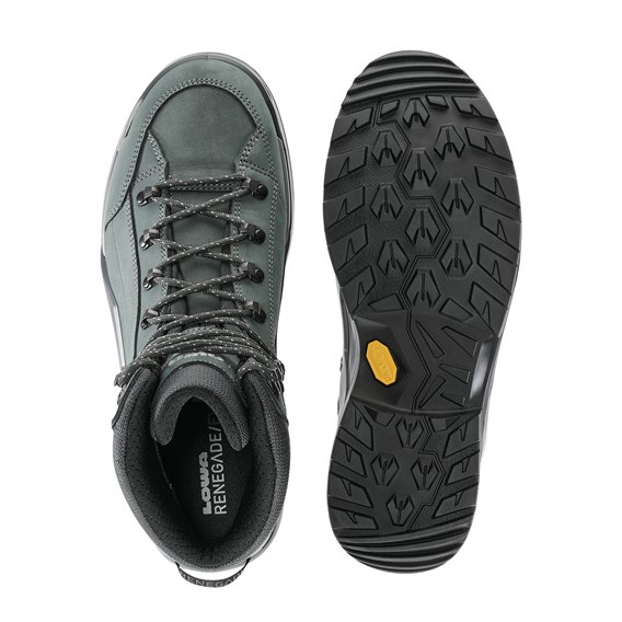 Lowa Renegade Evo GTX Mid Herren Leder Wanderschuhe grey-grey hier im Lowa-Shop günstig online bestellen