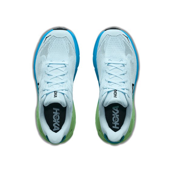 Hoka Challenger 8 Damen Trail Runnung Schuhe glimmering blue-tart apple hier im HOKA-Shop günstig online bestellen