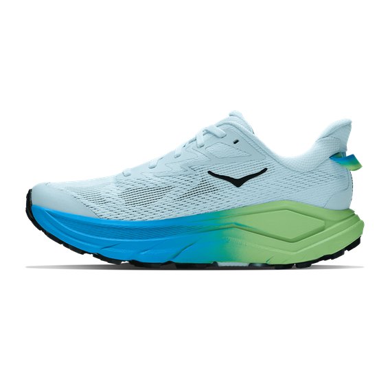 Hoka Challenger 8 Damen Trail Runnung Schuhe glimmering blue-tart apple hier im HOKA-Shop günstig online bestellen