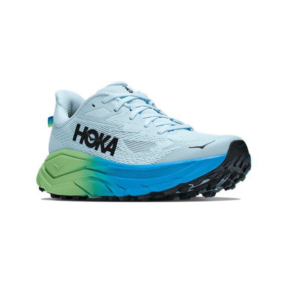 Hoka Challenger 8 Damen Trail Runnung Schuhe glimmering blue-tart apple hier im HOKA-Shop günstig online bestellen