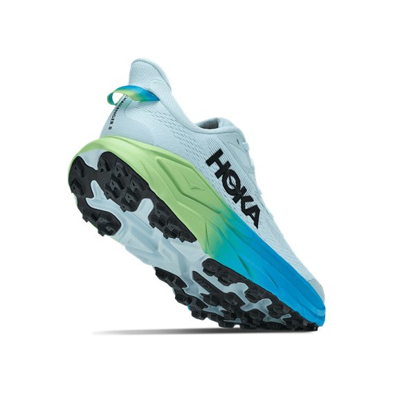 Hoka Challenger 8 Damen Trail Runnung Schuhe glimmering blue-tart apple hier im HOKA-Shop günstig online bestellen