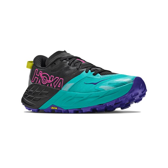 Hoka Speedgoat 7 Damen Trail Runnung Schuhe black-electric aqua hier im HOKA-Shop günstig online bestellen