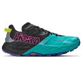 Hoka Speedgoat 7 Damen Trail Runnung Schuhe black-electric aqua