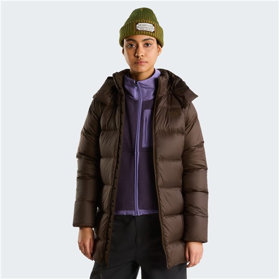 The North Face Hydrenalite City Down Hooded Parka Damen Daunen Wintermantel dark chestnut hier im The North Face-Shop günstig on