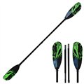 ExtaSea Tour Vario Fiberglas Doppelpaddel | 220-240cm | 4-teilig | schwarz-grün