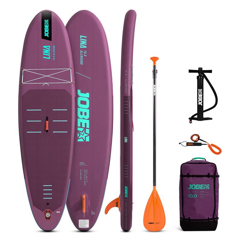 Jobe Aero Lina Lite SUP Board 10.0 Package aufblasbares Stand up Paddle Set lila hier im Jobe-Shop günstig online bestellen Jobe Aero Lina Lite SUP Board 10.0 Package aufblasbares Stand up Paddle Set lila hier im Jobe-Shop günstig online bestellen