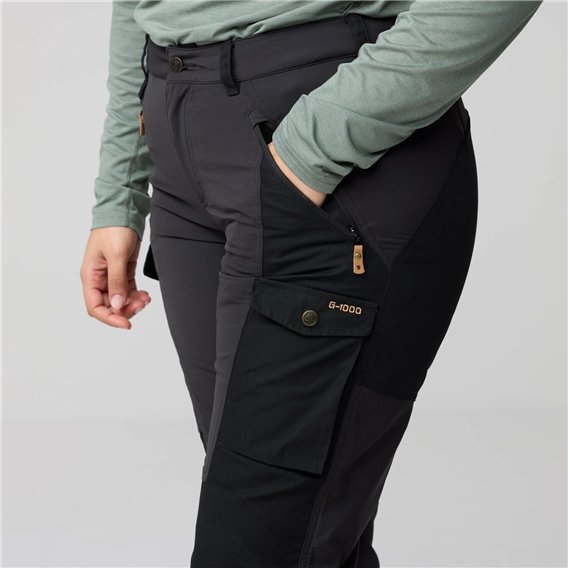 Fjällräven Nikka Trousers Curved Damen Outdoorhose Wanderhose black hier im Fjällräven-Shop günstig online bestellen