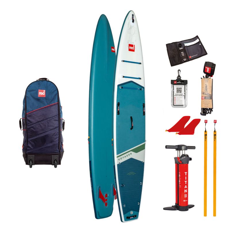 Red Paddle Voyager 14.0 SUP komplett Set aufblasbares Stand up Paddle Board