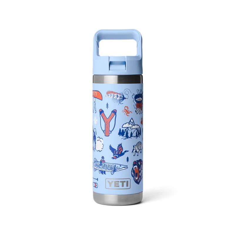 Yeti Rambler 18 Oz Colour Straw Bottle big city summer camp