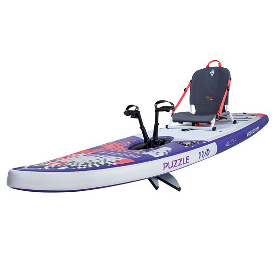 Aquatone Puzzle SUP mit Pedalantrieb aufblasbares SUP und Kajak Set Testmodell