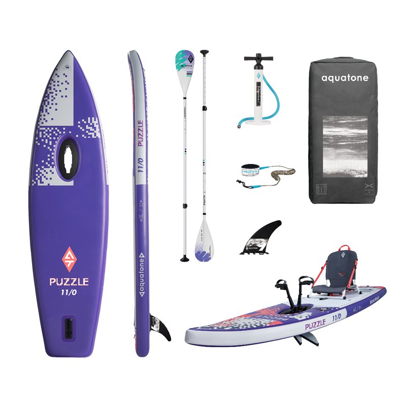 Aquatone Puzzle SUP mit Pedalantrieb aufblasbares SUP und Kajak Set Testmodell Aquatone Puzzle SUP mit Pedalantrieb aufblasbares SUP und Kajak Set Testmodell