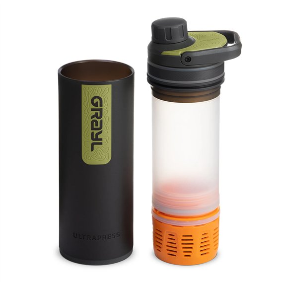GRAYL UltraPress Purifier Filterflasche 500ml Trinkflasche Wasserfilter Wasseraufbereiter black camo