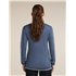 Icebreaker Merino 300 Descender Longsleeve Zip Fleecejacke Damen grey plum