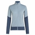 Icebreaker Merino 300 Descender Longsleeve Zip Fleecejacke Damen grey plum