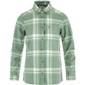 Fjällräven Övik Lite Flannel Shirt Damen Bluse Langarm Shirt misty green-eggshell