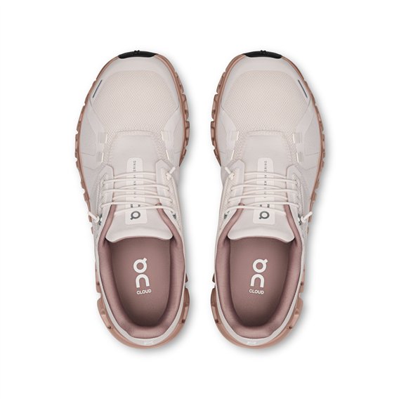On Cloud 6 Damen Sportschuhe Freizeitschuhe oyster-biscuit