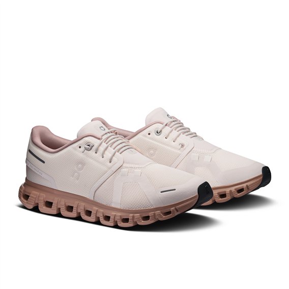 On Cloud 6 Damen Sportschuhe Freizeitschuhe oyster-biscuit