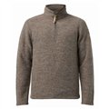 Ivanhoe Brodal Half Zip Herren Wollpullover nutmeg