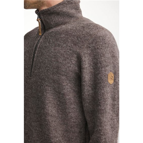 Ivanhoe Brodal Half Zip Herren Wollpullover nutmeg hier im Ivanhoe-Shop günstig online bestellen