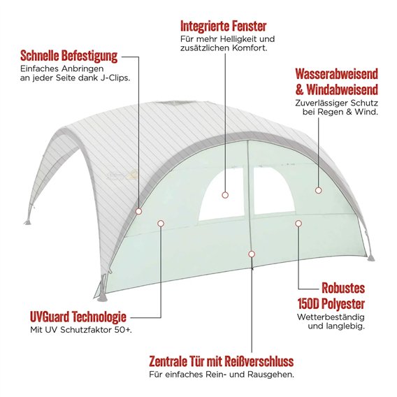 Coleman Sunwall für Event Shelter Pro M Seitewand mit Tür Schutzwand