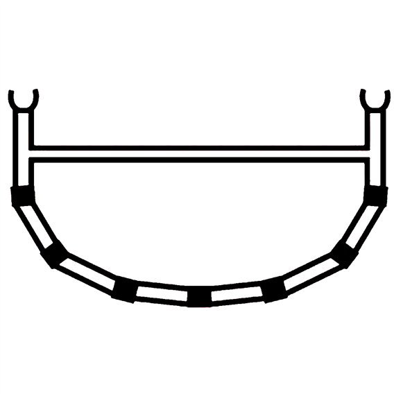 Ally 4-Cross Rib TopBar für 15 + 16,5 + 18 Ally Kanu