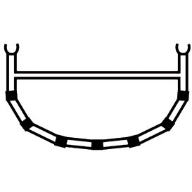 Ally 4-Cross Rib TopBar für 15 + 16,5 + 18 Ally Kanu hier im Ally Faltboote-Shop günstig online bestellen