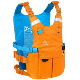 Palm Solo Adventure Weste PFD Touringweste Schwimmweste tangelo-azure