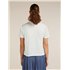 Icebreaker Merino 150 Tech Lite Shortsleeve Crop Tee NZ Flora T-Shirt Damen ecru heather hier im Icebreaker-Shop günstig online 