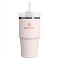 Stanley Quencher H2.O Flowstate Tumbler Thermosflasche mit Strohhalm 0,59 Liter rose quartz