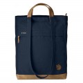 Fjällräven Totepack No.2 Schultertasche Umhängetasche mit Lederbesatz navy