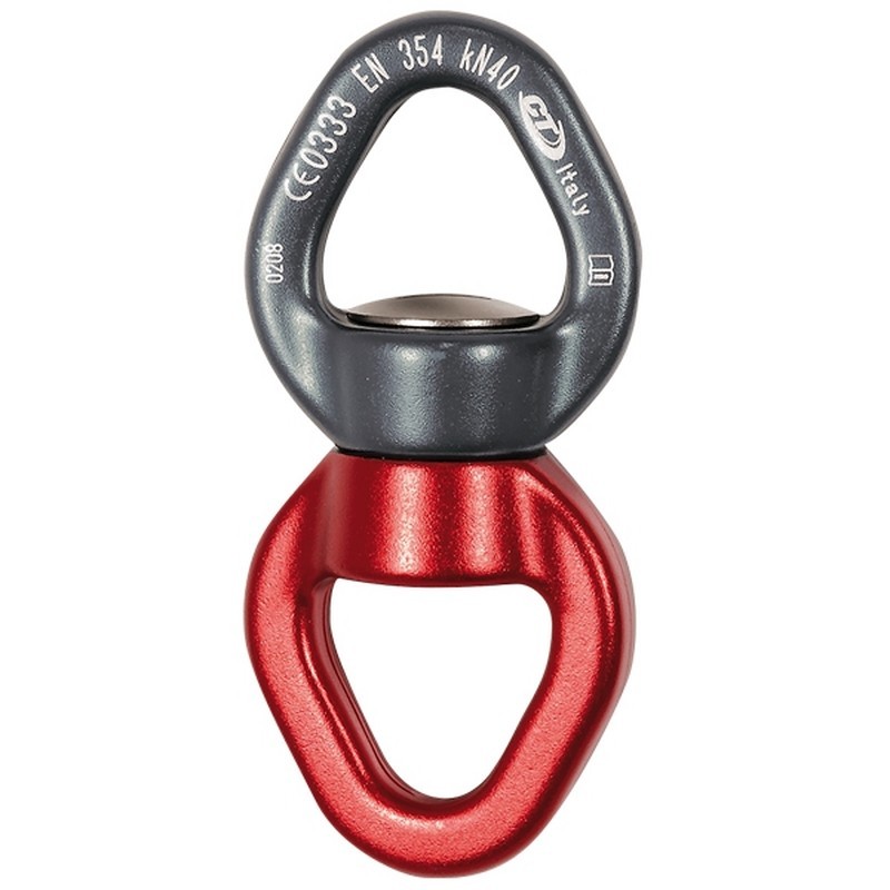Climbing Technology Spezial Wirbel Twirl grey-red hier im Climbing Technology-Shop günstig online bestellen