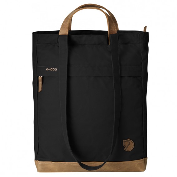 Fjällräven Totepack No.2 Schultertasche Umhängetasche mit Lederbesatz black hier im Fjällräven-Shop günstig online bestellen