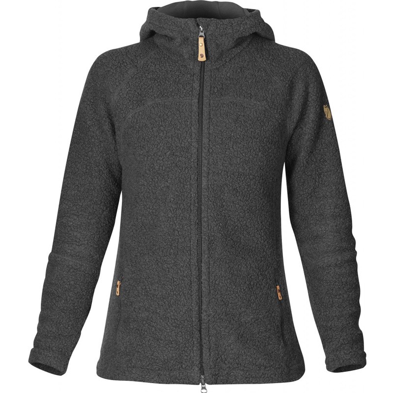 Fjällräven Kaitum Fleece Damen Fleecejacke dark grey hier im Fjällräven-Shop günstig online bestellen