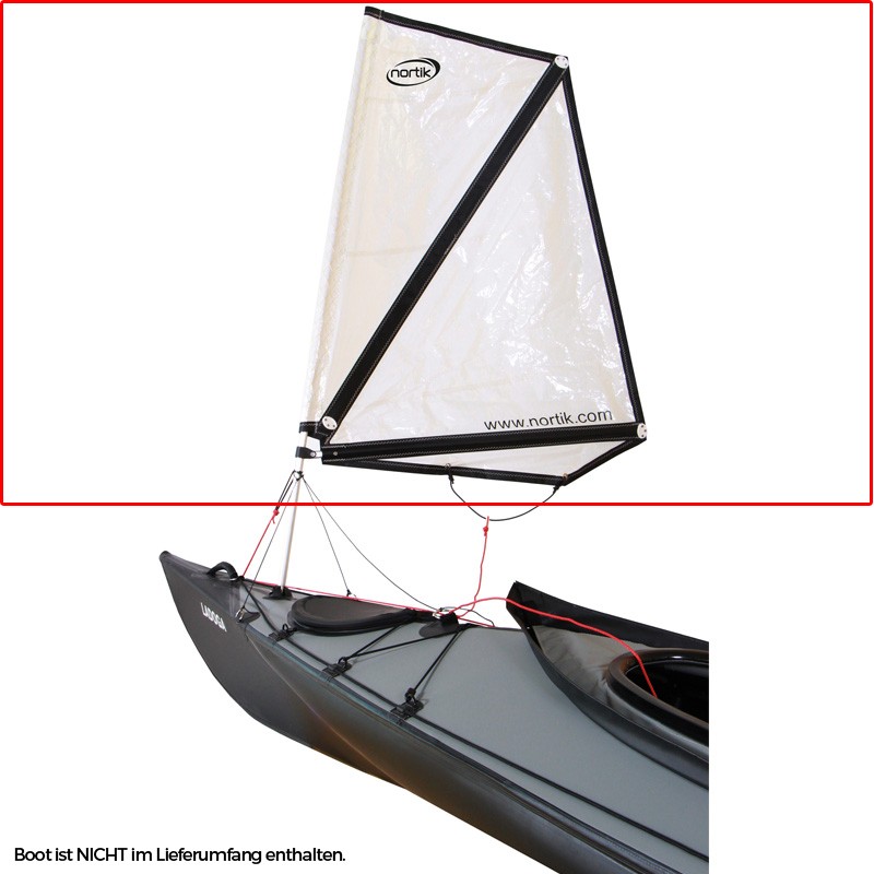 Nortik Kayak Sail 1 Festboot Kajak Besegelung inkl. Installationskit hier im NORTIK-Shop günstig online bestellen