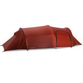 Nordisk Oppland 3 LW SI leichtes Camping Tunnelzelt 3 Personen burnt red