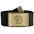 Fjällräven Canvas Brass Belt Gürtel 4 cm Stoffgürtel black