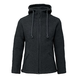 Mufflon Caro Damen Wolljacke Winterjacke anthrazit