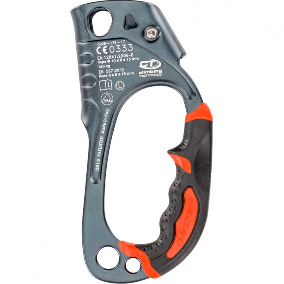 Climbing Technology Quick Up Plus Linkshändige Seilklemme grey hier im Climbing Technology-Shop günstig online bestellen