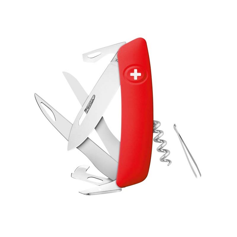 Swiza Taschenmesser D07 Scissors Outdoor Klappmesser rot hier im Swiza-Shop günstig online bestellen