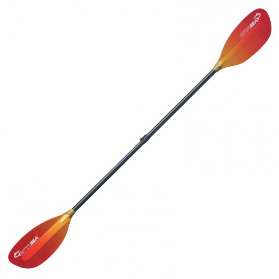 ExtaSea Pro-XL Carbon Vario Doppelpaddel | 220-240cm | 4-teilig | red-yellow hier im ExtaSea-Shop günstig online bestellen