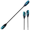 ExtaSea Tour Vario Fiberglas Doppelpaddel | 220-240cm | 2-teilig | schwarz-türkis