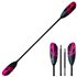 ExtaSea Tour Vario Fiberglas Doppelpaddel | 220-230cm | 4-teilig | schwarz-pink