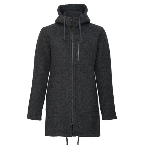 Mufflon Patrick Herren Parka mit Kapuze Wintermantel Schurwolle anthrazit hier im Mufflon-Shop günstig online bestellen
