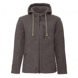 Mufflon Halva Herren Wolljacke Schurwolle granit