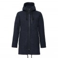 Mufflon Patrick Herren Parka mit Kapuze Wintermantel Schurwolle navy