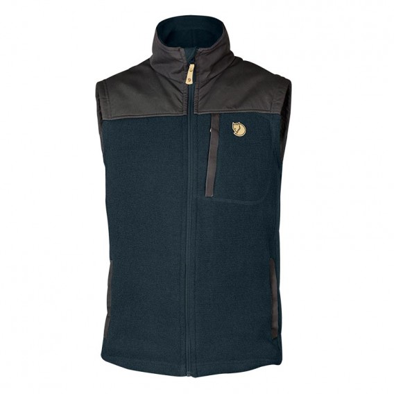 Fjällräven Buck Fleece Vest Herren Fleeceweste dark navy hier im Fjällräven-Shop günstig online bestellen