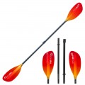 ExtaSea Pro-XL Carbon Vario Doppelpaddel | 220-240cm | 4-teilig | red-yellow