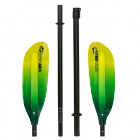 ExtaSea Pro Tour Carbon Vario Doppelpaddel | 220-240cm | 4-teilig | lime-yellow hier im ExtaSea-Shop günstig online bestellen